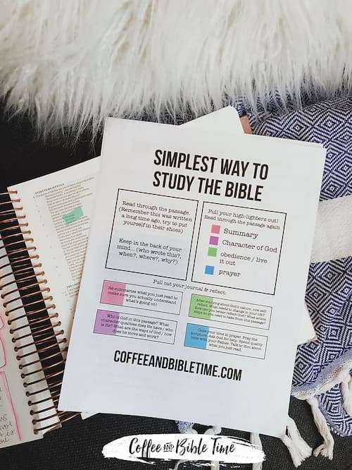 Easiest Way to Study Your Bible + FREE Guide.