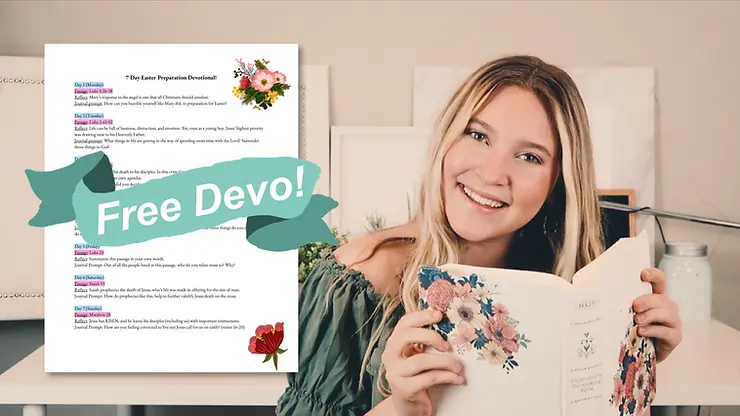 FREE 7-Day Easter Preparation Devotional!