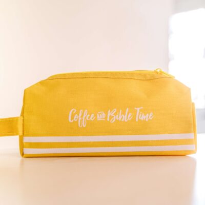 Dual Zip Pencil Pouch - Yellow