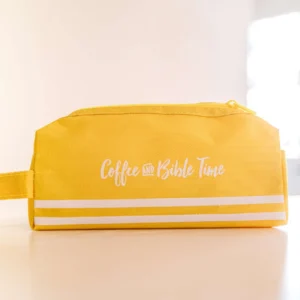 Dual Zip Pencil Pouch - Yellow - Image 4
