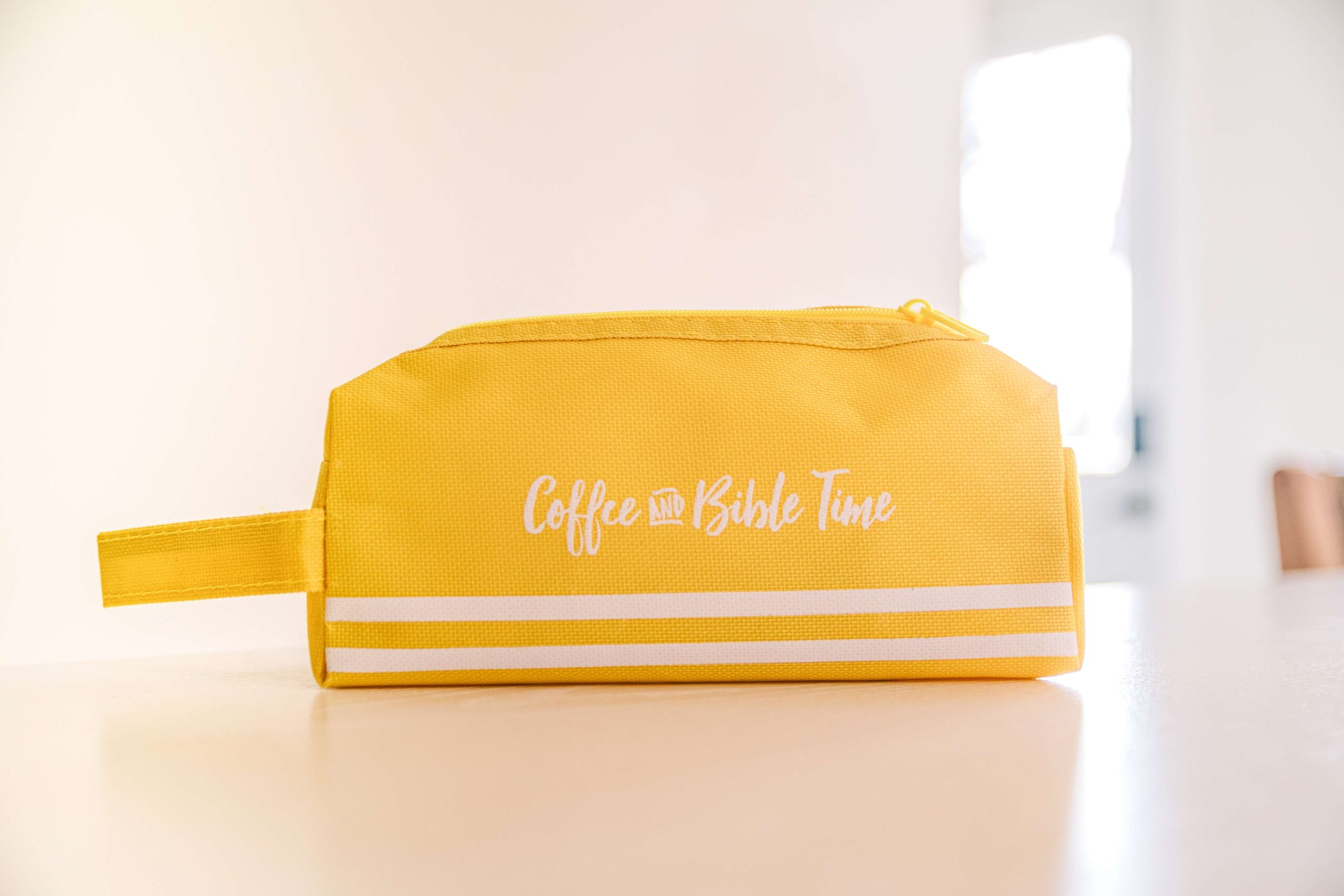 Dual Zip Pencil Pouch - Yellow - Image 4