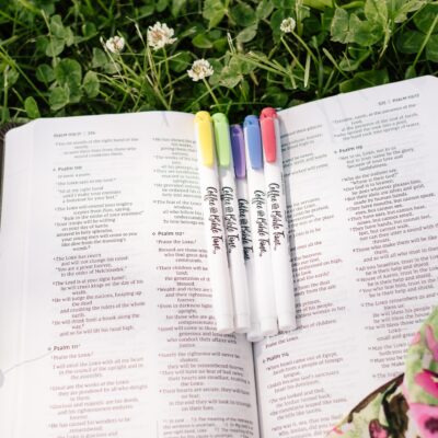 Best Bible Highlighters – Soft Colors, Double-Ended (Set of 5)