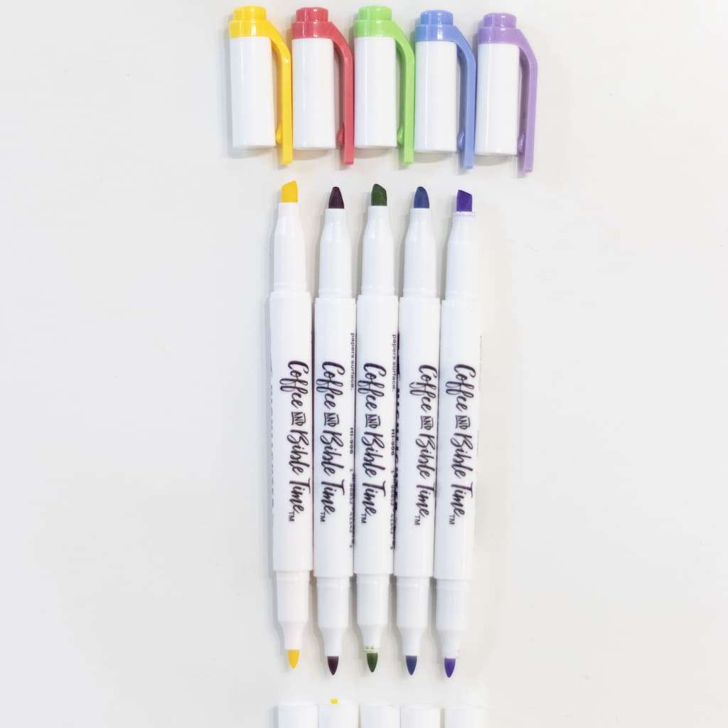 Double Ended Highlighters with soft colors... no bleed for Bibles