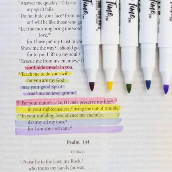 Best Bible Highlighters – Soft Colors, Double-Ended (5)