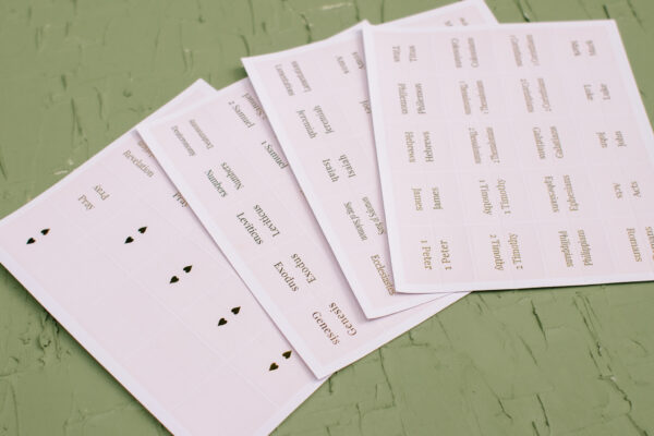 Blush Bible Tabs - Gold Foil print - Image 4
