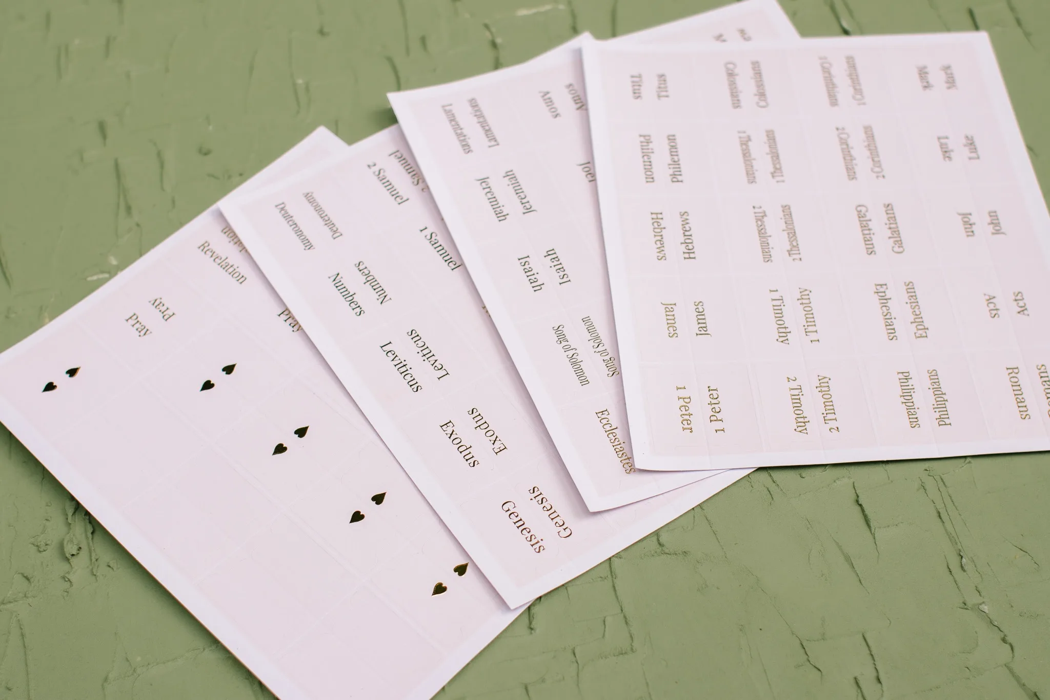 Blush Bible Tabs - Gold Foil print - Image 3
