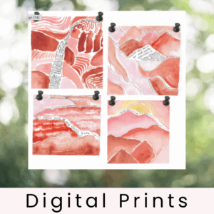 4 Ruth Inspired Paintings (Print at Home)