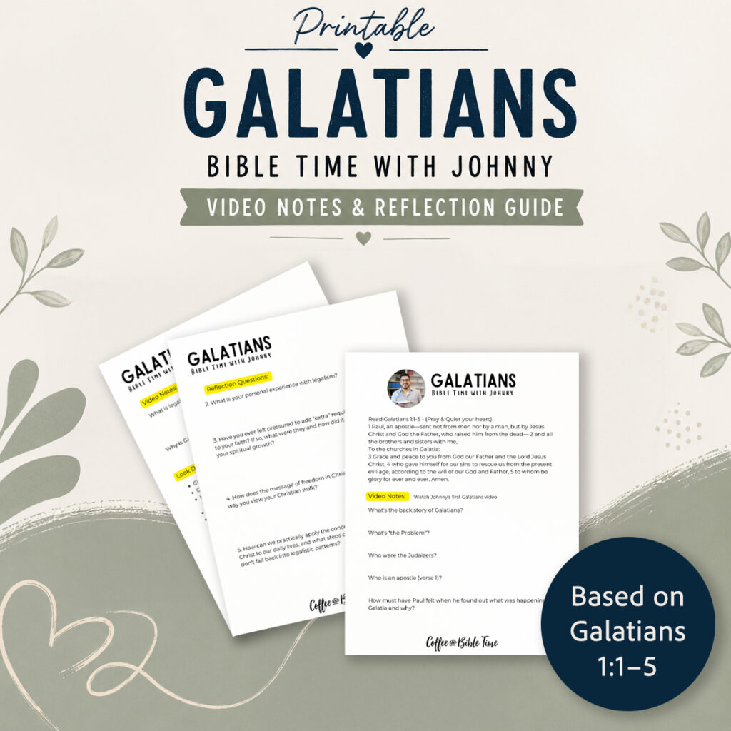 Galatians 1:1–5 Bible Study Printable | Grace & Freedom in Christ Study