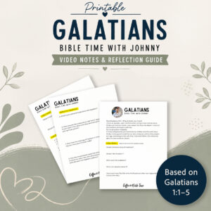 Galatians 1:1–5 Bible Study Printable | Grace & Freedom in Christ Study
