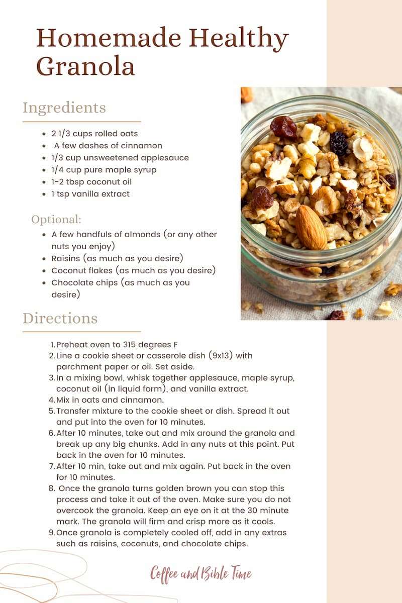 Homemade Healthy Granola Recipe