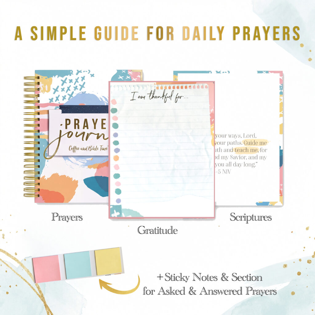 Simple easy prayer journal for daily prayers