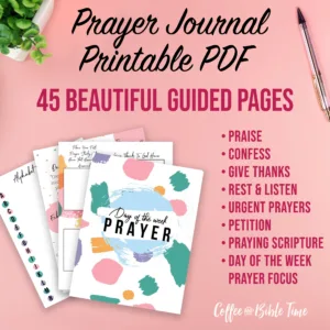 Printable Prayer Journal 45 Beautiful Guided Pages
