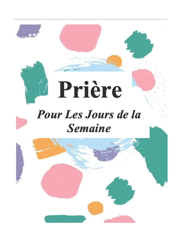FRENCH - PDF Prayer Journal