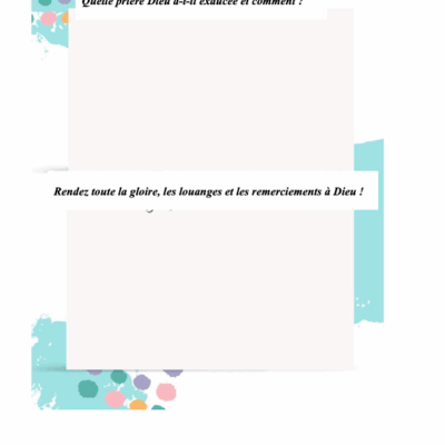 FRENCH - PDF Prayer Journal