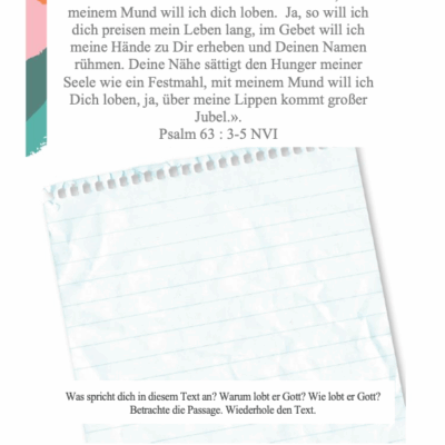 GERMAN - PDF Prayer Journal