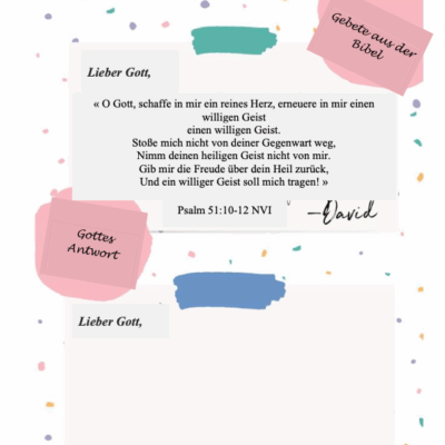 GERMAN - PDF Prayer Journal