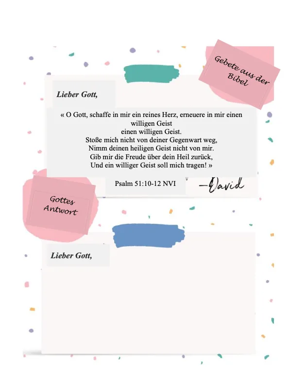 GERMAN - PDF Prayer Journal
