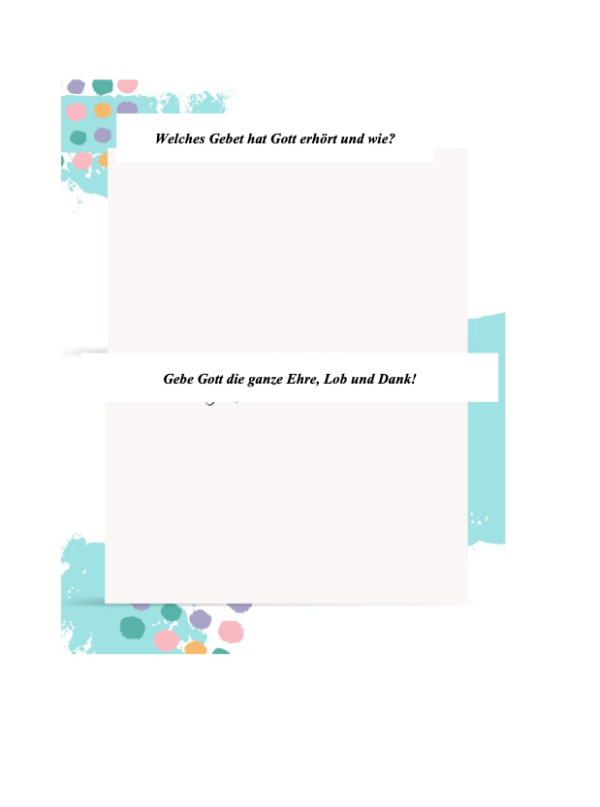 GERMAN - PDF Prayer Journal - Image 6