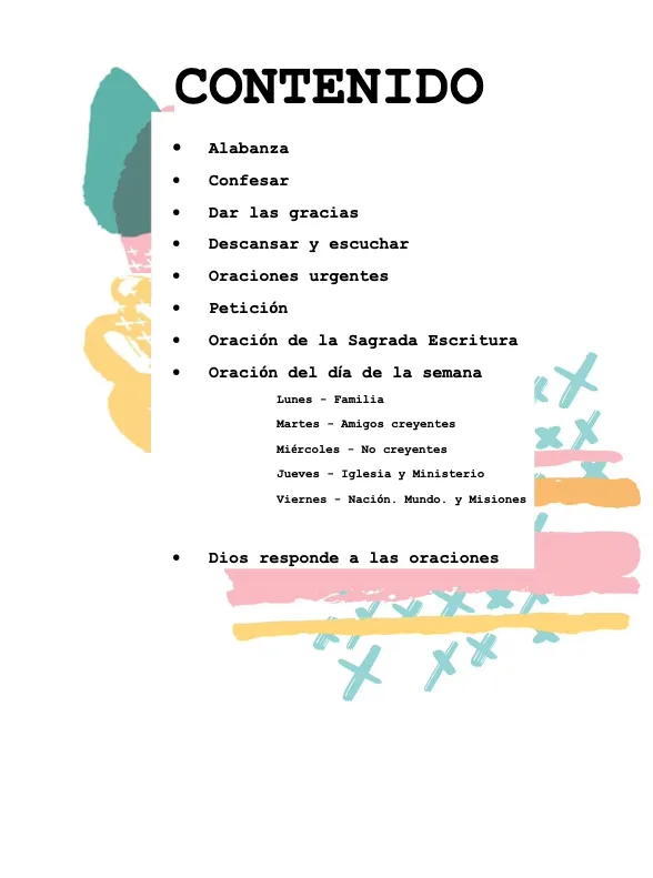 SPANISH- PDF Prayer Journal