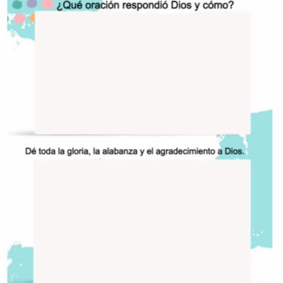 SPANISH- PDF Prayer Journal
