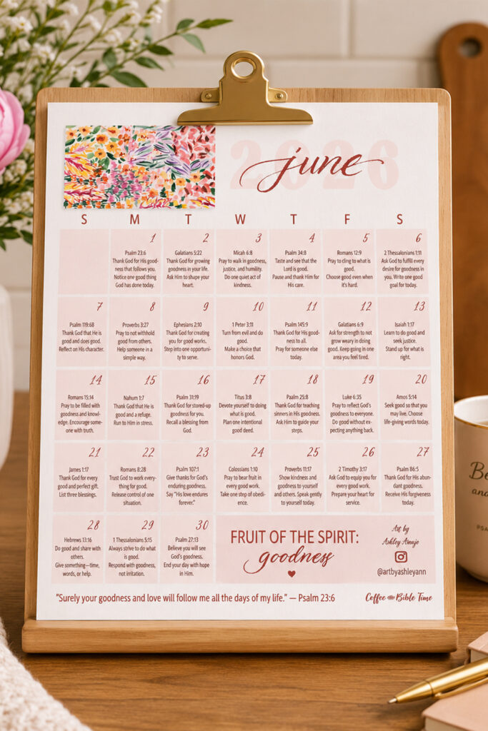 June Prayer Calendar