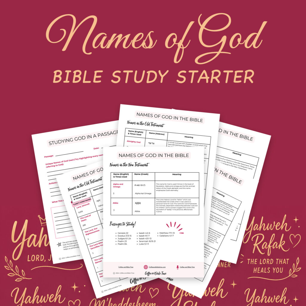 EASY Notebook, Names of God & Parables Jesus Study PDF's | Bible Study Bundle