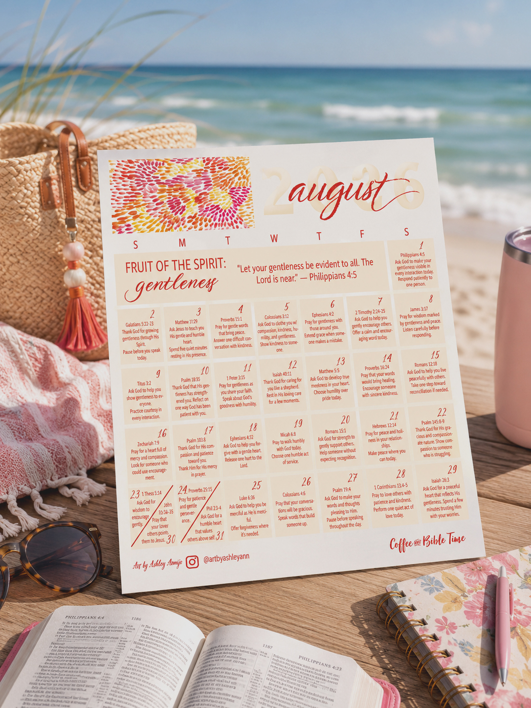 August Prayer Calendar 2026 email
