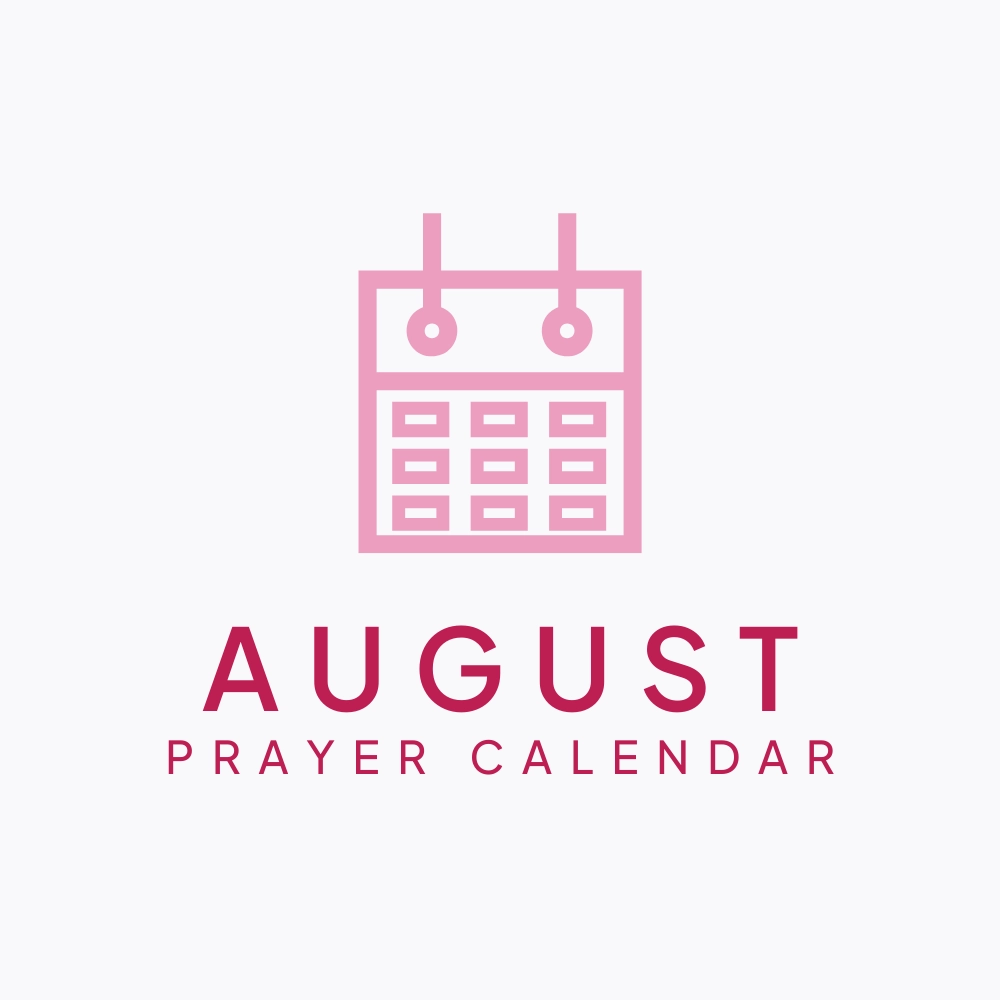 August Prayer Calendar
