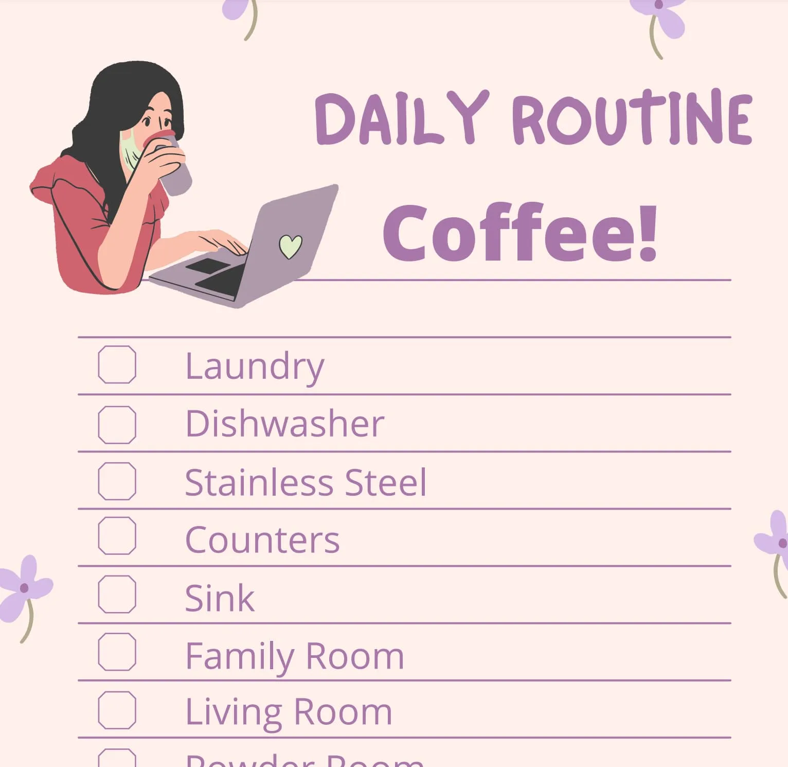 Daily Routine Checklist for Christian Moms from Mentor Mama
