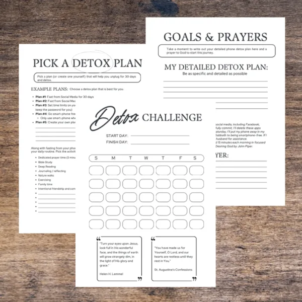 30-Day Social Media Detox: Journal and Workbook