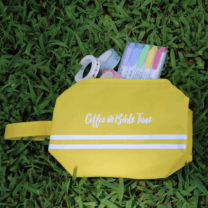 Dual Zip Pencil Pouch - Yellow