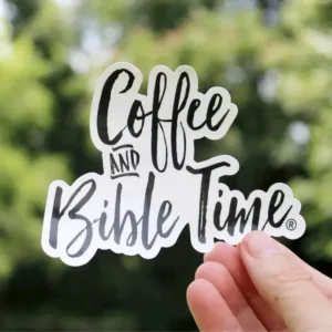 Coffee and Bible Time Logo - Vinyl Sticker