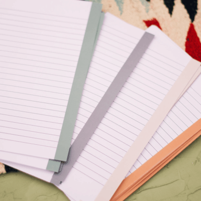 Lined Paper Refill - 4 colors