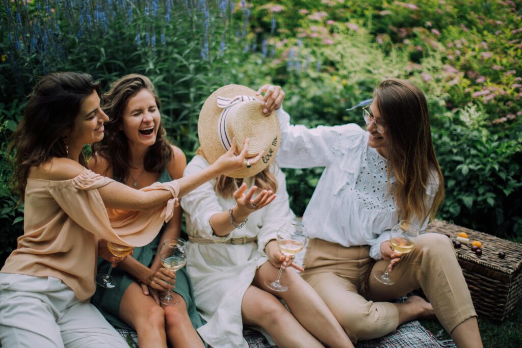 How to Keep the Sabbath Holy: 3 Powerful Ways to Live From Rest, Not For It 7 How to Keep the Sabbath Holy: Delight (image: 4 women having fun in nature)