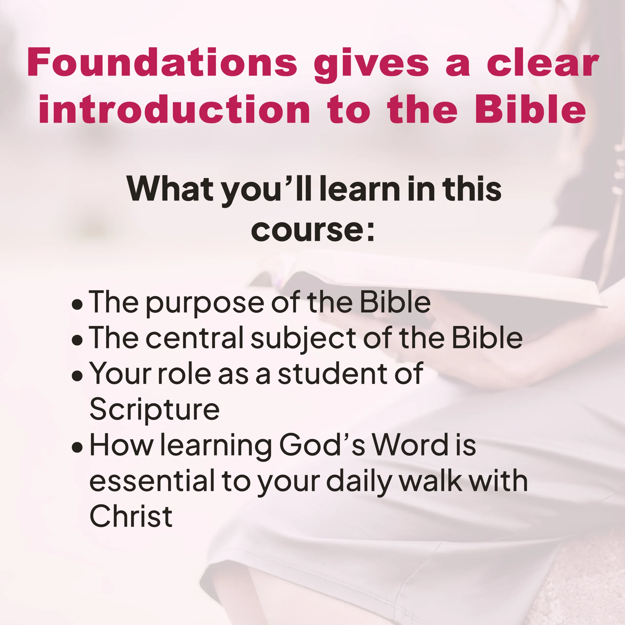 Introduction to the Bible and Learning to Read the Bible