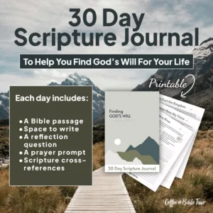 Finding God's Will in Your Life Printable 30 Day Scripture Journal