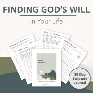 Finding God's Will in Your Life 30 Day Scripture Journal