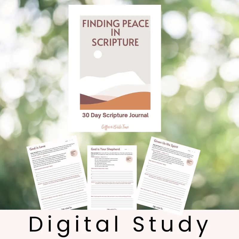 Finding Peace in Scripture - 30 Day Scripture Journal for Anxiety