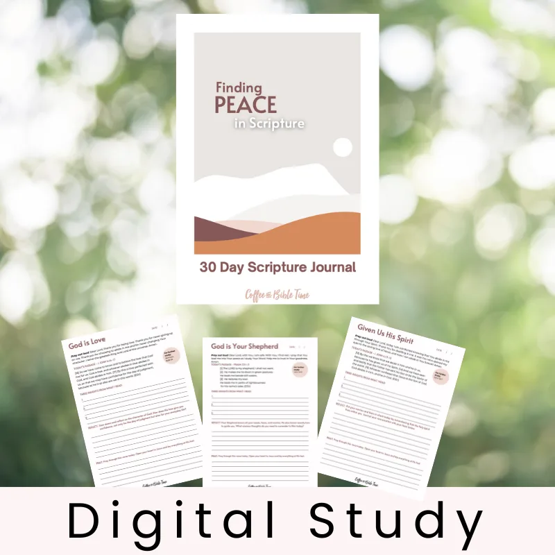 Finding Peace in Scripture - 30 Day Scripture Journal for Anxiety - Image 1