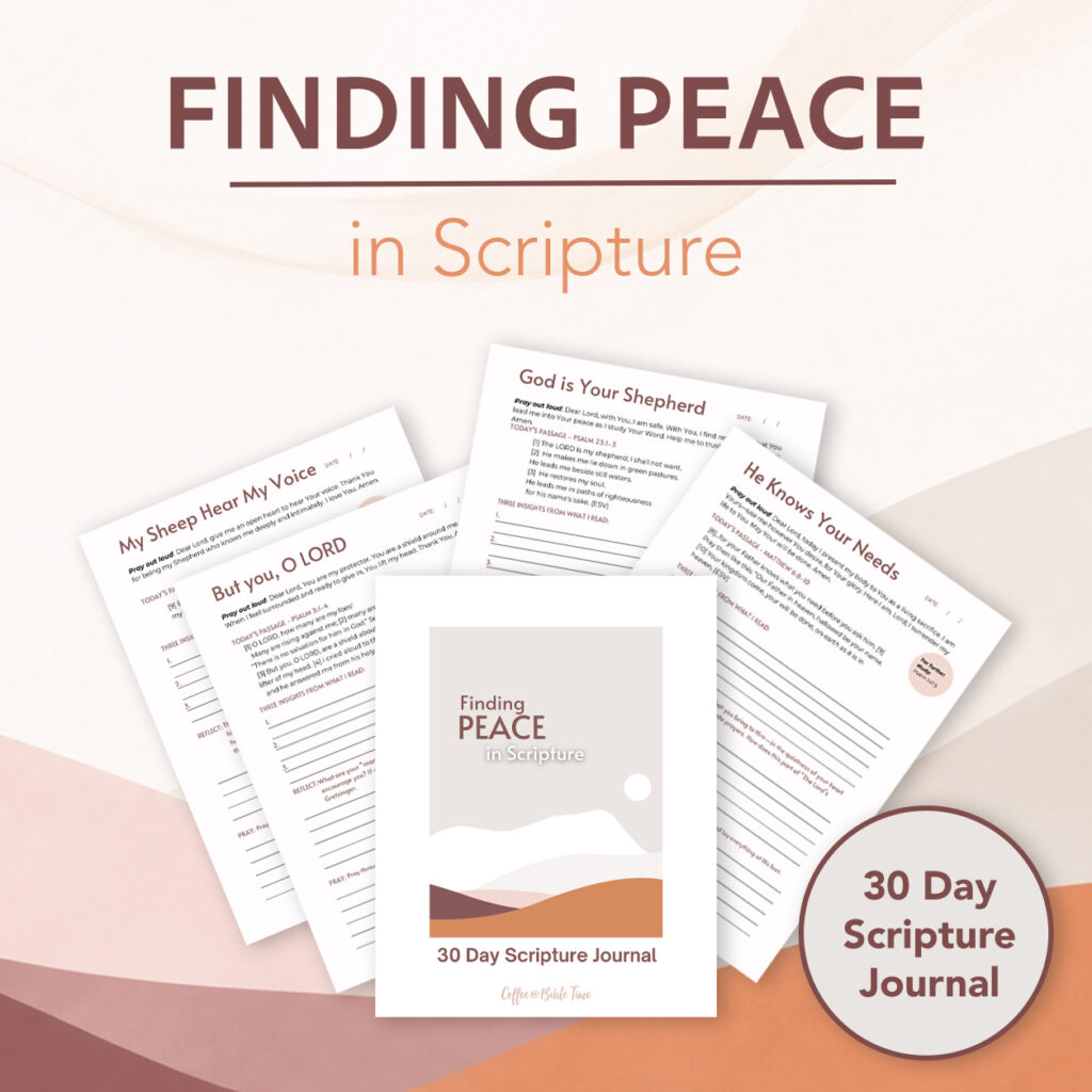 Finding Peace in Scripture PDF 30 Day journal Scripture Journal for Anxiety