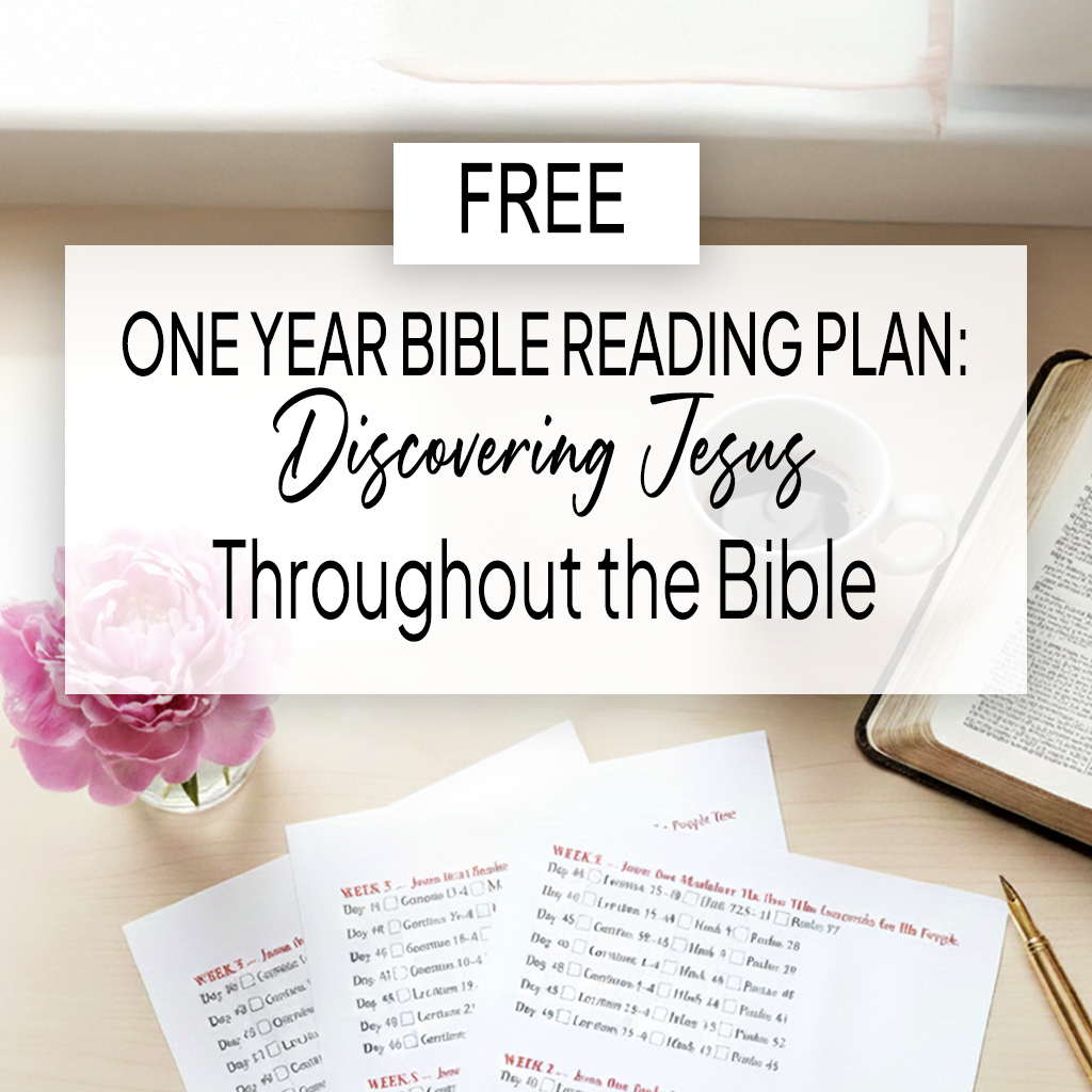 Free Printable One Year Bible Reading Plan with weekly support