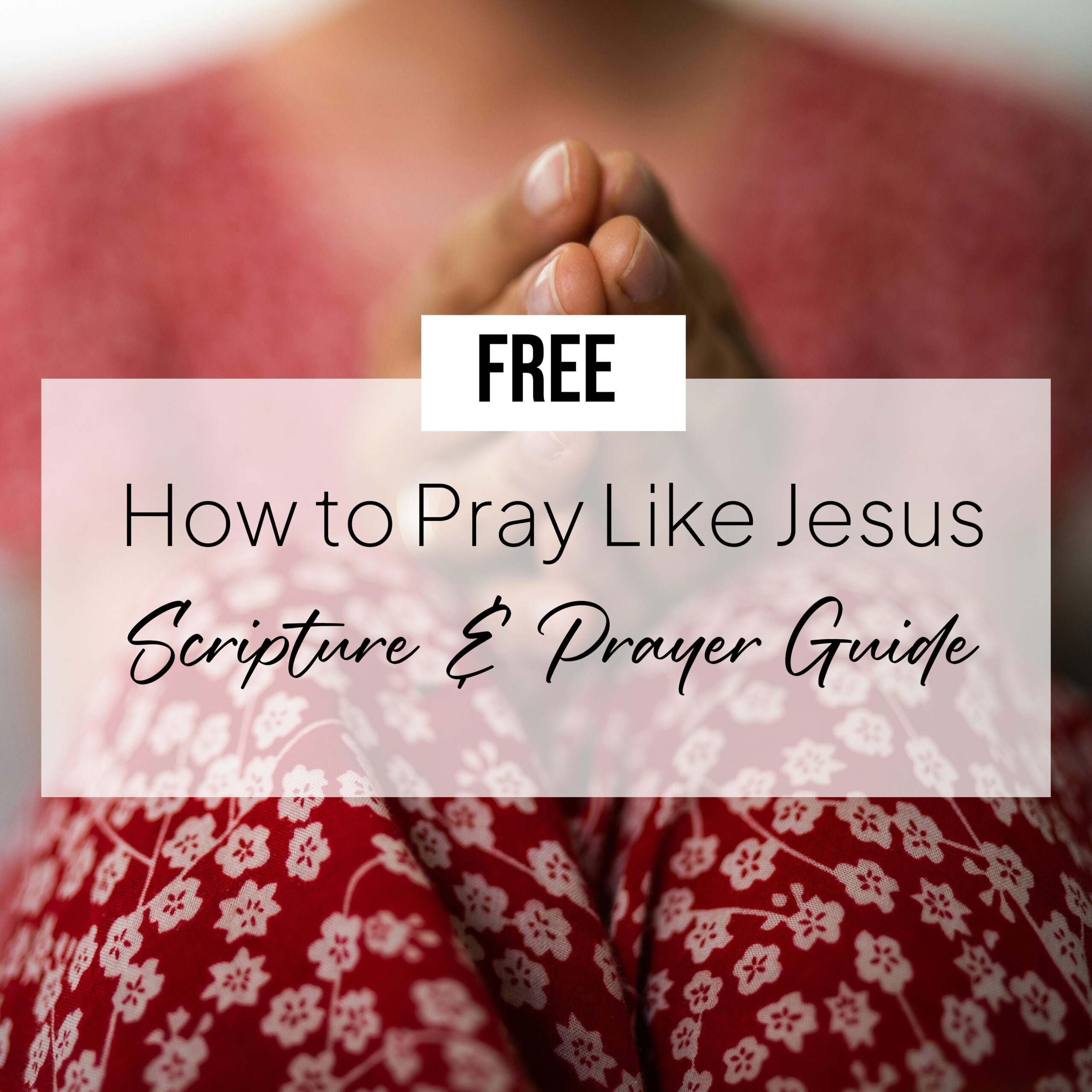How to Pray Like Jesus: 5 Ways + Free Prayer Guide (PDF)