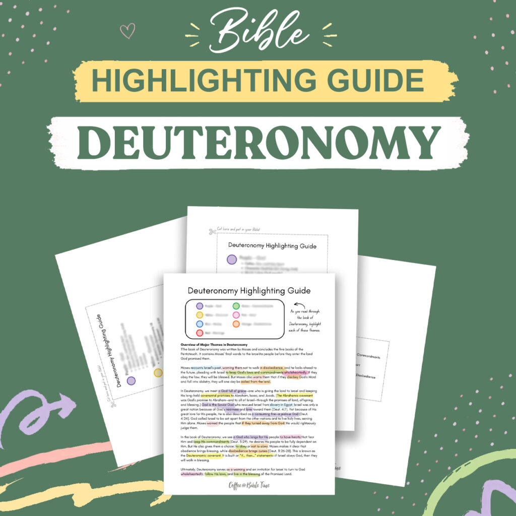 Deuteronomy Highlighting Guide | Easy-to-Use Bible Study Tool