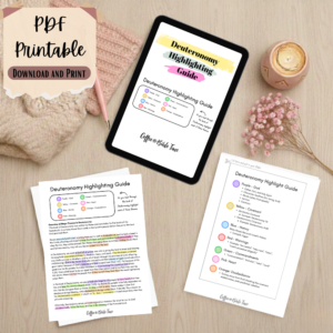 Deuteronomy Highlighting Guide | Easy-to-Use Bible Study Tool