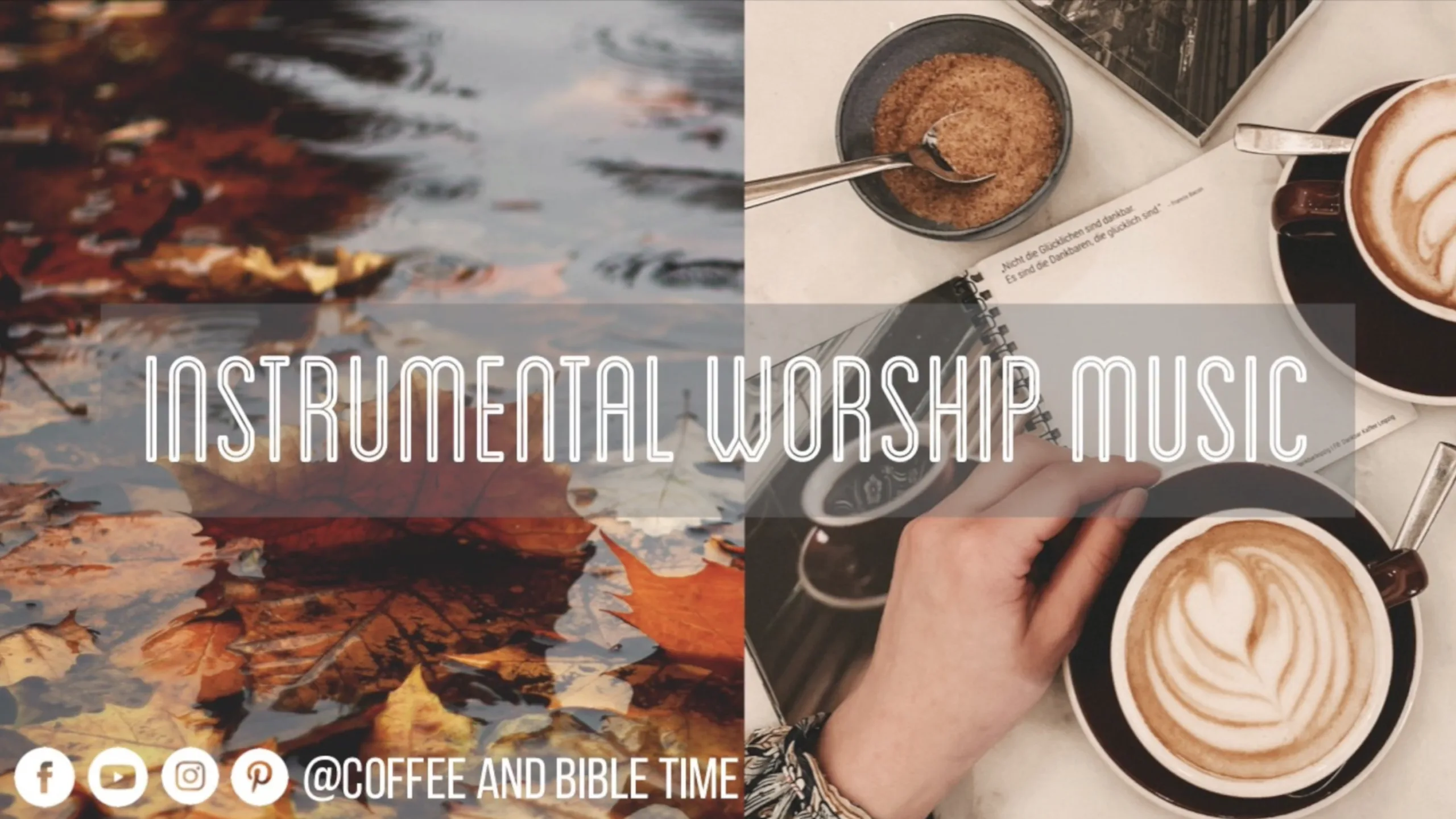 Bible Reading Instrumental Music (30 Minutes) | Peaceful Christian Piano + Rain