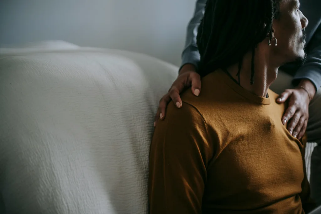 Christian woman offering biblical encouragement for men