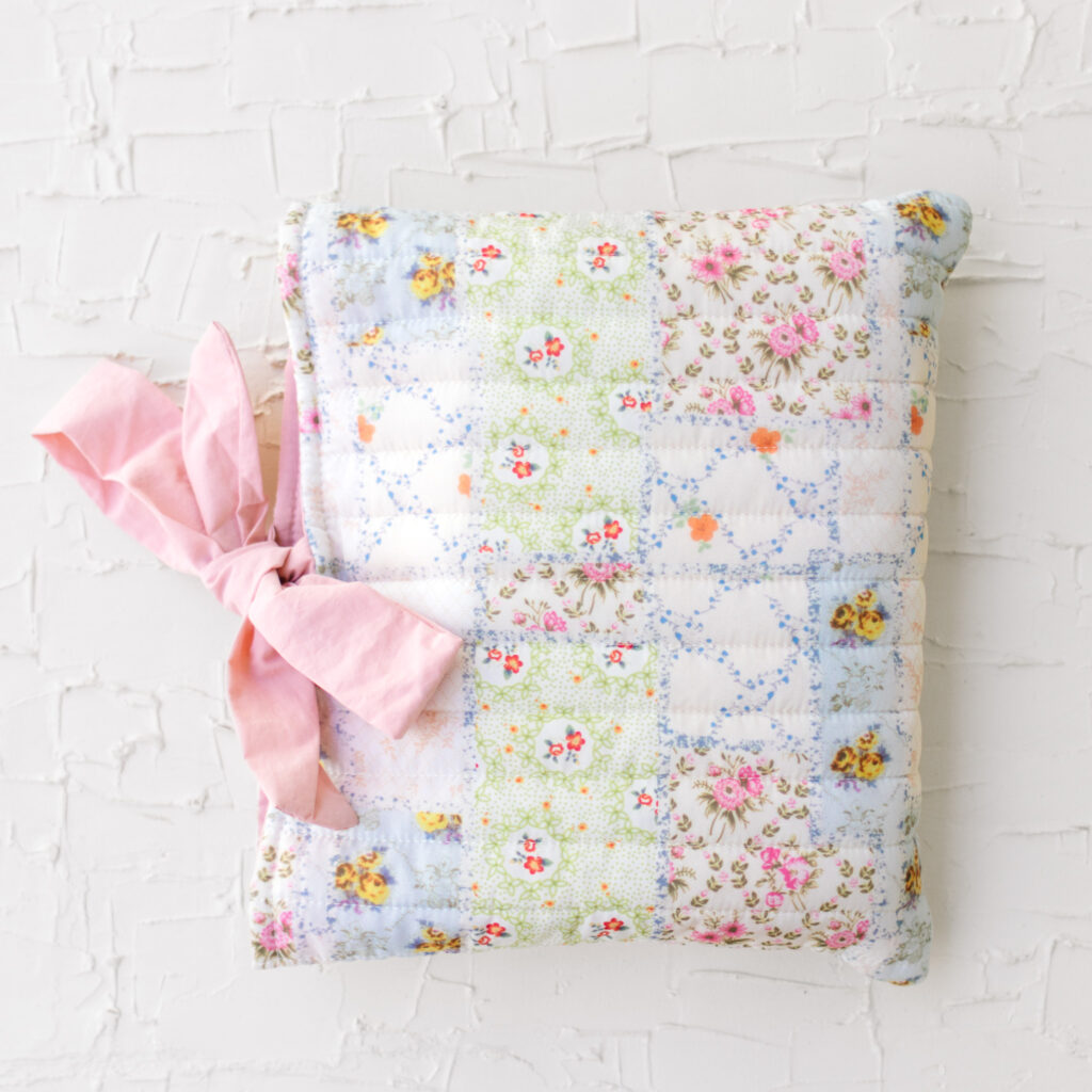 Quilted Bible Sleeve with Tie Closure | Cute Bible Cover Case