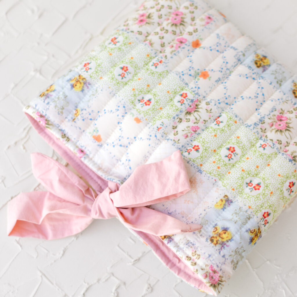 Quilted Bible Sleeve with Tie Closure | Cute Bible Cover Case