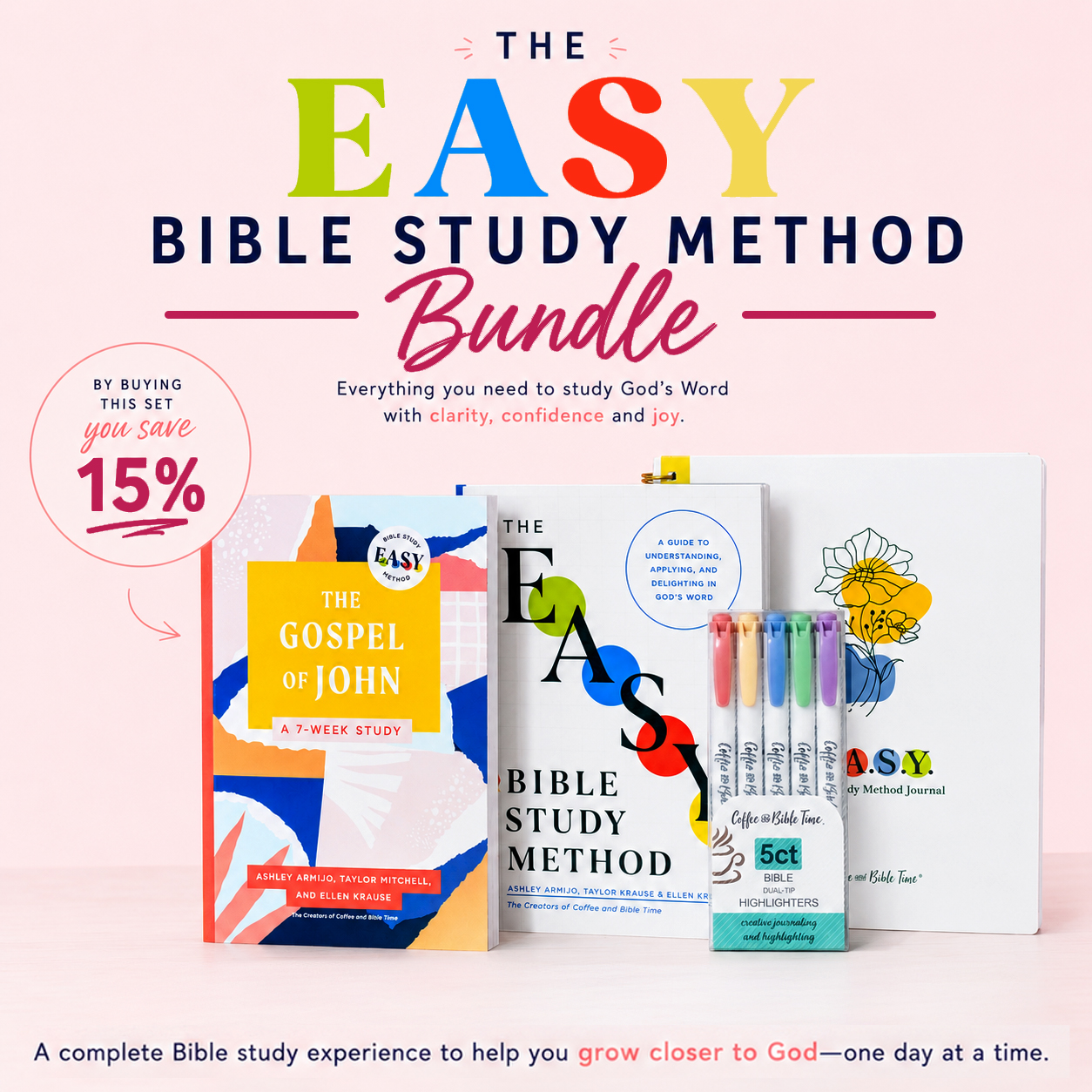 The EASY Bible Study Method Bundle Set savings value for learning to read God's word. 
