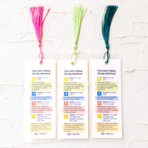 Easy Bible Study Method Bookmark | Christian Bible Study Guide Bookmark with Tassel - Image 2